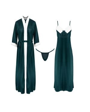 3 piece velvet nighty set