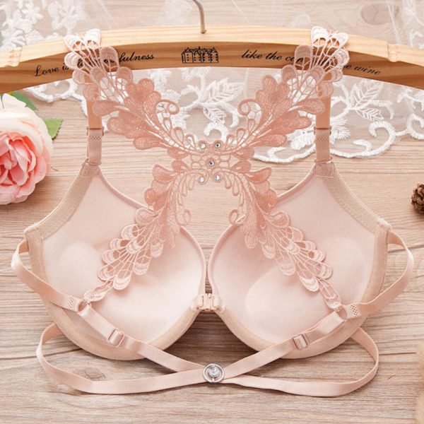 butterfly style front open bra