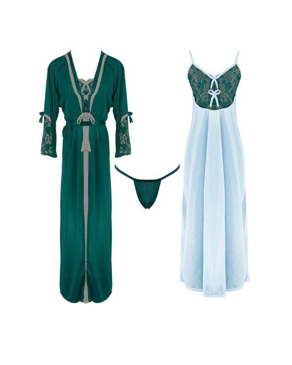 buy 3 piece velvet nighty set online