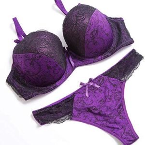 double padded push up bra set