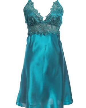embroided silk nighty