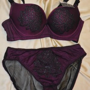 fancy push up bra set