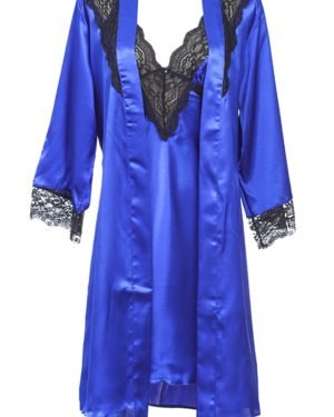 silk nighty with gown