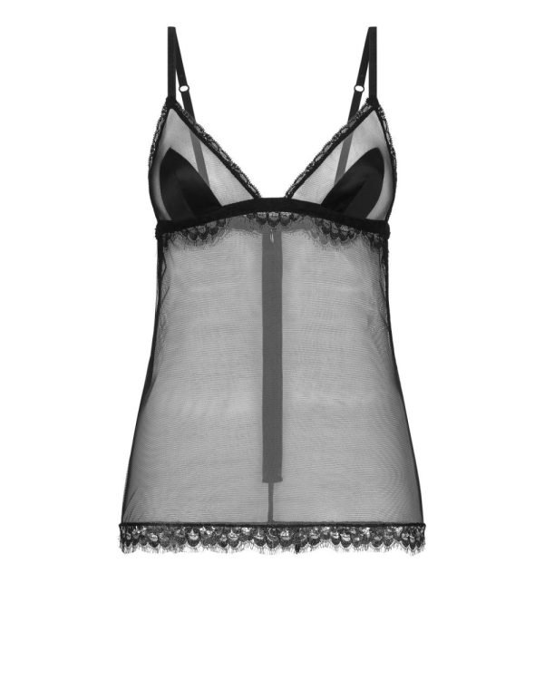 transparent net camisole