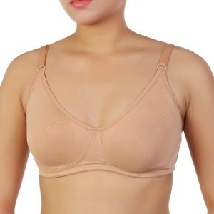 u shape half cup cotton bra