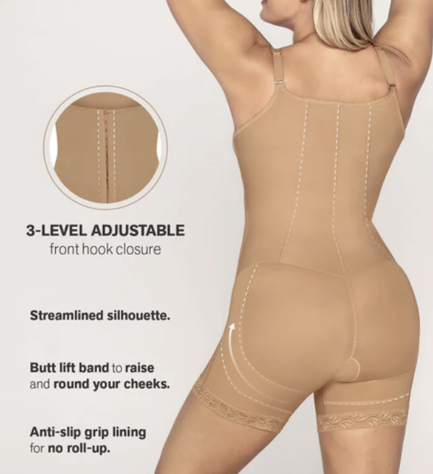Firm Compression Boyshort Shaper w/Butt Lift (Hook-Eye Closure) - Image 6